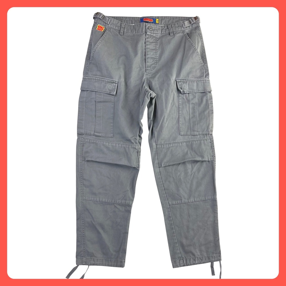 Empyre Relax Cargo Pants Men's 30 (33x27) Gray Loose‎ Baggy Cotton Skate Hip Hop